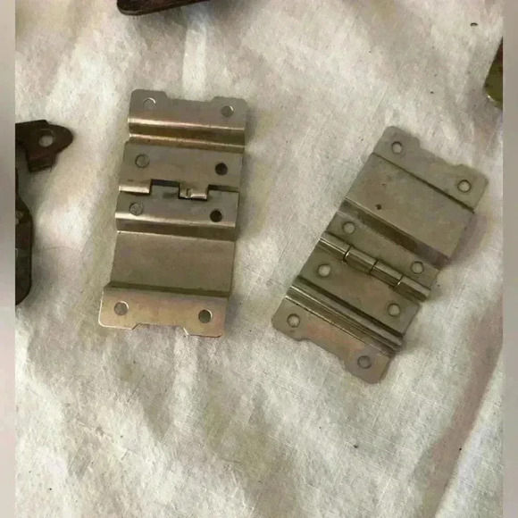 vtg lot of 8 door hinges - Picture 8 of 15
